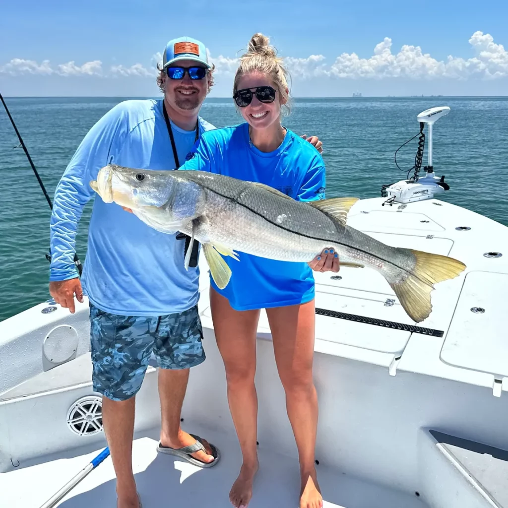 snook caught inshore in crystal river